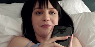 POV sex video shows marvelous brunette getting a hard cock