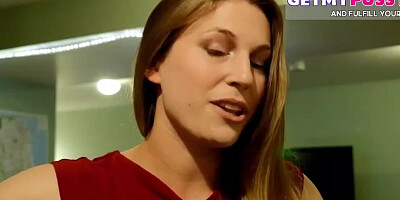 Cute MILF is talking with her stepson in this POV