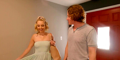 Classy blonde Aaliyah Love in hardcore action with her horny man