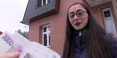 Public Agent Young Russian in Glasses Fucking a Big Cock