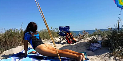 BEACH YOGA Exercise for Health and Good Mood is a Everyday MUST