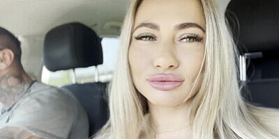 We have to stop the car, we don't have a Tesla auto pilot... blowjob in the car, fucking in public