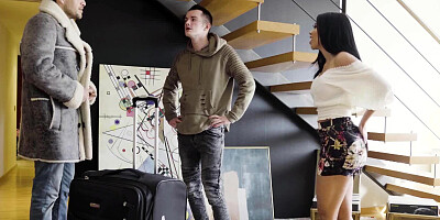 Breasty Latina mom rewards her stepson for great grades with sex