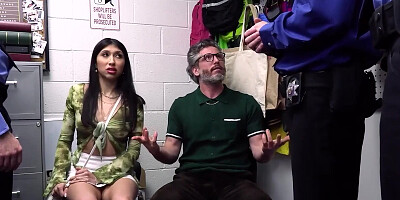 3 Officers Conduct A Thorough Cavity Inspection On Penelope Woods In Front Of Her Shocked Stepdaddy