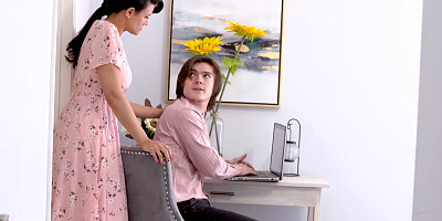 Two outstanding blondes sucking and riding hard cocks in 4some