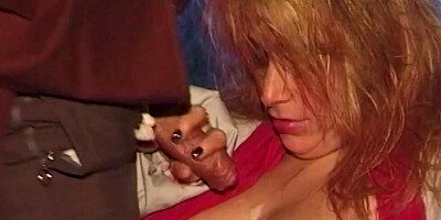 Hot cum flies all over big butts and tits after an intense banging session