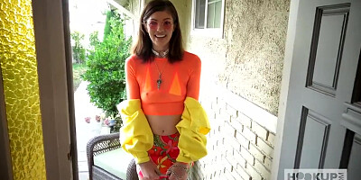 super cute teen babe leah winters has a little rough hookup online