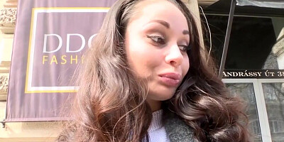 Angelic brunette has her favorite masseur working on her back and aching twat