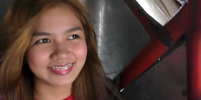 Asian sweetheart is picked up in public and asked to give a blowjob