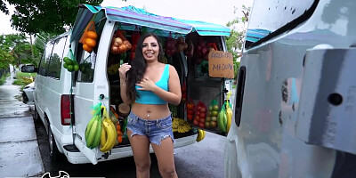 BANGBROS - Fruit Lady Luna Leve gets Freaky on the Bang Bus!