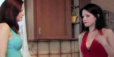 Two juicy girls are licking pussies and sharing a sex toy