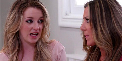A pair of aroused MILFs are enjoying the pleasures of lesbo lovemaking