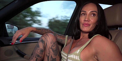 Public Agent Australian reality star MILF Hayley Vernon hardcore public doggystyle at side of road