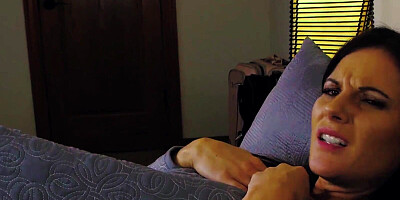 Aroused dude woke up his sexy stepmom because he wanted his cock sucked