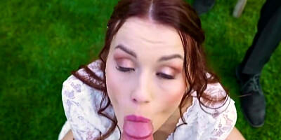 Arriving at the wedding and having sex with the bride