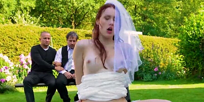 Arriving at the wedding and having sex with the bride