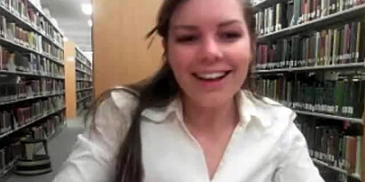 Webcam Girl Squirting In Public Library