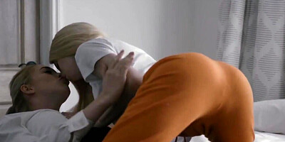 Hot cunnilingus and scissoring of blonde lesbians