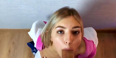 Mom caught her slutty step daughter with cum all over her face. Amateur teen with big tits and big ass gets fucked hard. Horny busty American teen