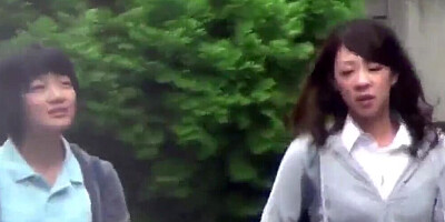 Teen asians pee outdoors and get spied on