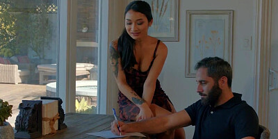 Delphine Films- Petite Avery Black Takes A Hard Fuck From Her Dad's Security Guard