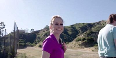 Hot blonde MILF gets pussy banged by a horny young man