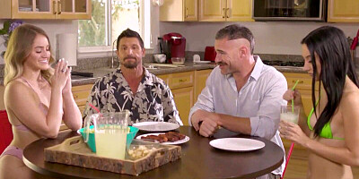 Randy dad was easily seduced by one of his daughter's teen friends into fucking