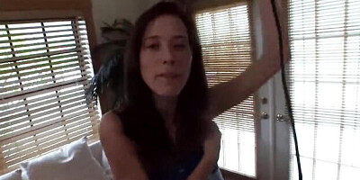 Adorable girl's natural tits clip