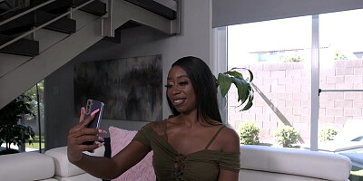 Stellar black seductress is going to find new talent and pleasure