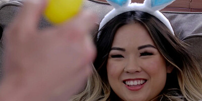 Hot & Horny Easter Bunny Lulu Chu Pounces Stepbrother Cock for A Magical Carrot Ride -S1:E8