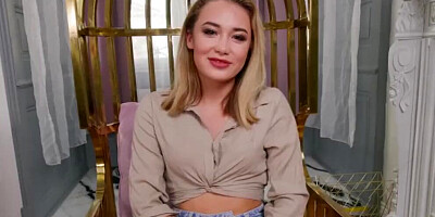 Round ass Ember Snow is riding a cock in this hot video