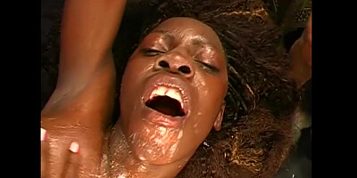 Black Babe Stacy Screams for White Cock - German Goo Girls