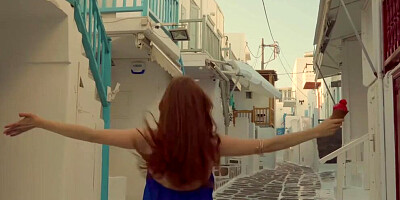 Splendid ginger Jia Lissa is carried on hard cock on the balcony