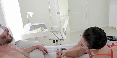 Short-haired lady is feeling lustful and needs to get fucked hard