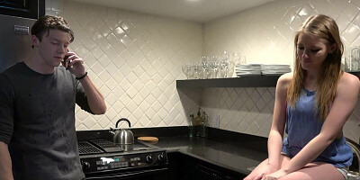 Teen chick with a dazzling butt is having sex with her horny boyfriend