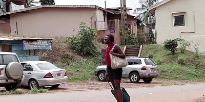 Foxy black babe and her man are fucking in this homemade video