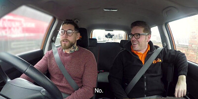 Fake Driving School 2 students have hot backseat sex