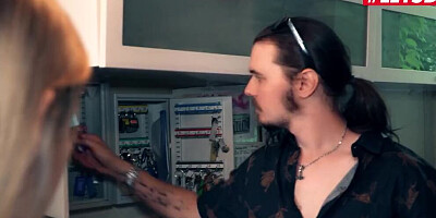 Foxy redhead girl is being butt-fucked by a hung stallion