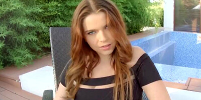 Euro angel Marina Visconti reveals her big breasts before playing with a dildo