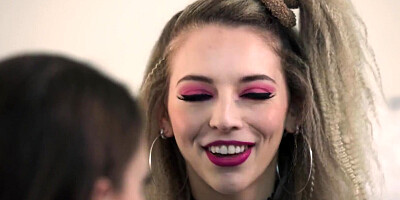 Laney Grey and Lily Larimar are kinky lesbians who finger their pussies