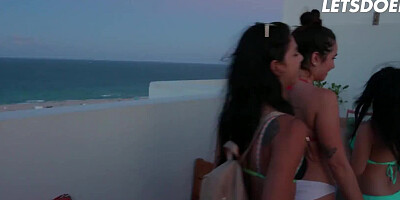 BFFs Gina Valentina, Karlee Grey & Cindy Starfall Suck & Fuck Rich Guy Full Scene