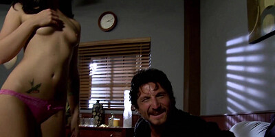 Sexy All Natural Brunette Andy San Dimas Works Hard To Extract The Cum! Sucking And Fucking It Out!