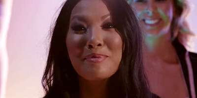 Lusty strippers are enjoying naughty lesbian sex after their work day