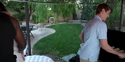 CuckoldSessions - Innoncent BBQ Turns To My HOT GF Cucking Me Hard By Fucking 4 Dicks