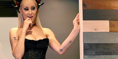 Three handsome babes with huge melons are getting some fun