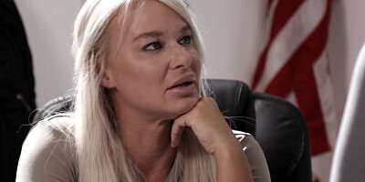 Blonde MILF teacher is having a lesbian affair with one of her hot students