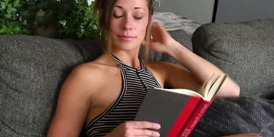 POV stepsister was approached for sex by her bro and she said yes