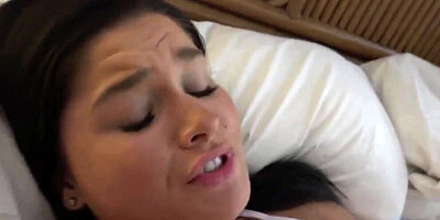 Gorgeous amateur girlfriend gives a blowjob and has her butt filled with cum