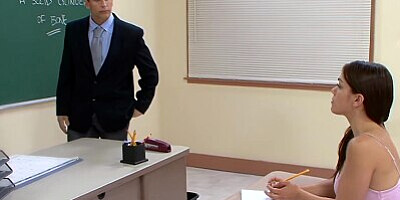 Naughty student Layla fucks her professor after class