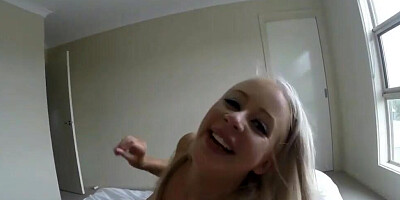 POV oral creampie compilation with a couple of alluring young girls